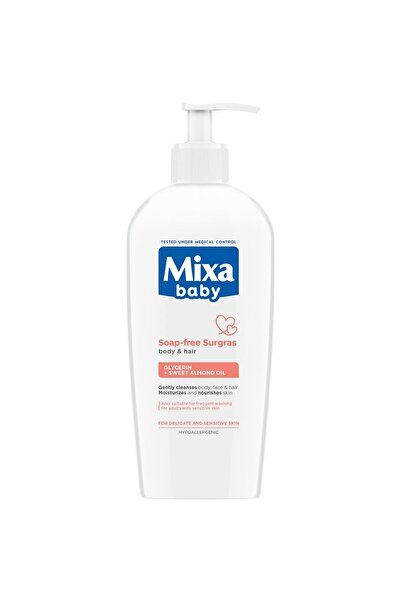 MİXA Gel de dus fara sapun Mixa Baby Surgras pentru corp si par
