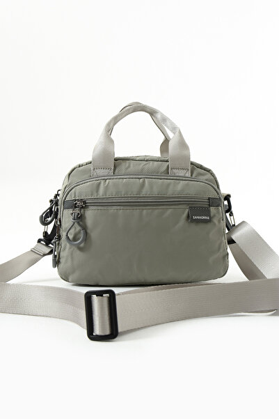 Sanmorris Sn 6014 Women's Shoulder Bag Handbag Water Resistant Parseut Fabric A.Gray
