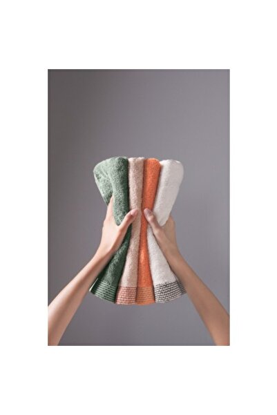 First Choice Set 4 prosoape bumbac 100%, 50x90cm, Biscay