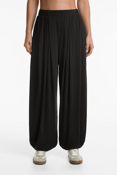 Oysho Modal blend puffed trousers