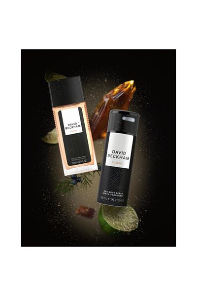 DAVİD Set Cadou David Beckham Classic: Deodorant Natural Spray 75 ml + Deodorant