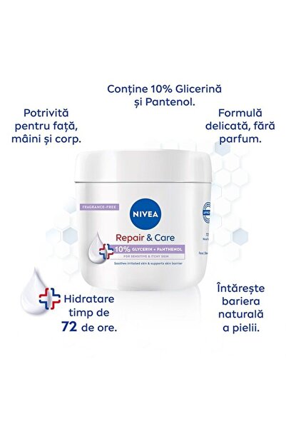 NIVEA Crema Nivea Repair & Care cu 10% Glicerina si Pantenol