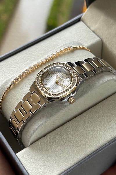 Homies Women's Wristwatch Special Gift Box and Bracelet Gift for Mother's Day.Hm06354S01