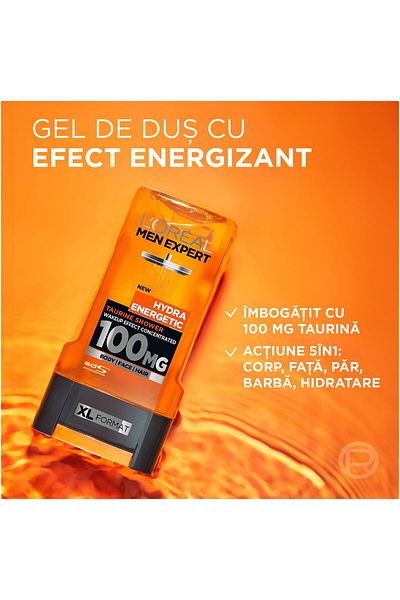 L'Oreal Paris Gel de dus energizant L'Oreal Paris Men Expert Hydra Energetic pentru barbati
