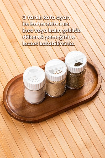 Porsima 1078-1 Glass 12-Piece Spice Jar Set with Swivel Lid, Storage Container Set with Label (105 ml)