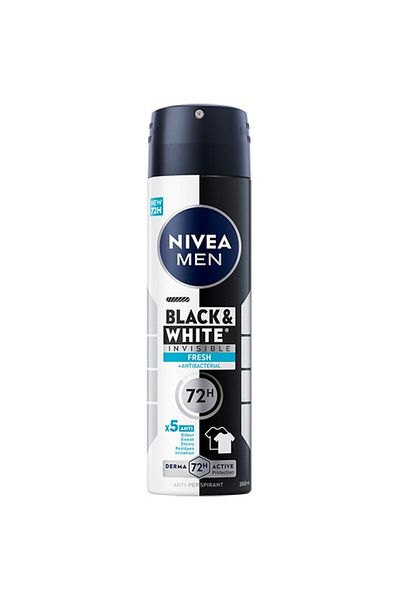 NIVEA Deodorant spray Nivea Men Invisible for Black & White Fresh