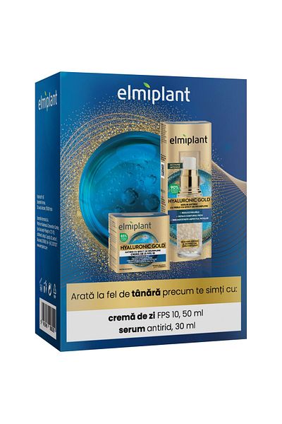 ELMIPLANT Set cadou Elmiplant Hyaluronic Gold: Crema de zi
