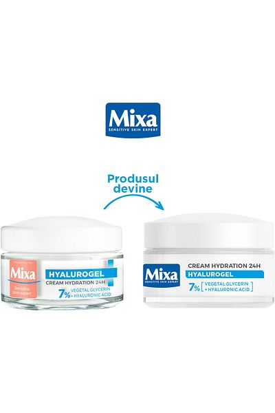 MİXA Crema hidratanta Mixa Hyalurogel Light cu acid hialuronic pentru ten normal - uscat