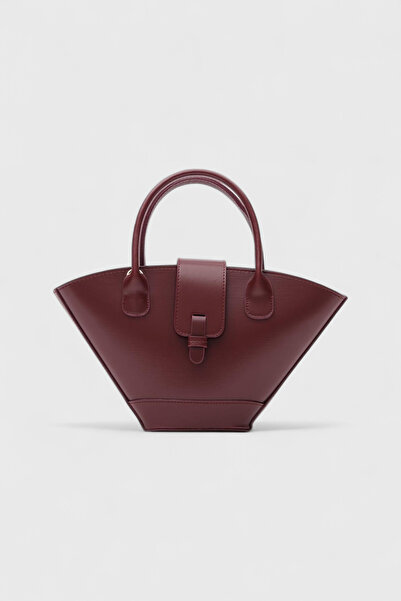Letrovis Clara Burgundy Bucket Hand and Shoulder Bag
