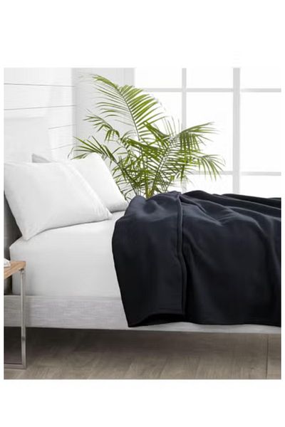 BSB HOME ® 300 GSM Premium Plush Double Blanket for Bed,Sofa,Travel|220x230cm|Grey|SOLID POLO BLANKET