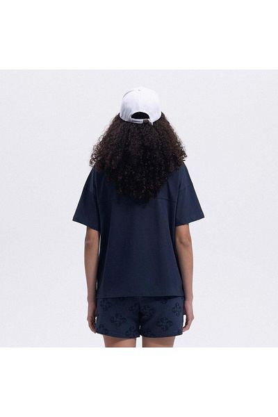 Ellesse Ef394-Nv Oversize Tee Women's T-Shirt - Navy Blue