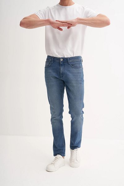 Cazador Terry Slim Fit τζιν παντελόνι με κανονική μέση 720