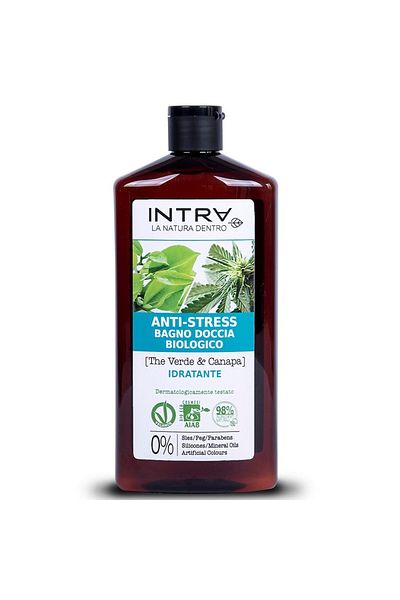 İNTRA Shower gel with hemp and green tea Intra