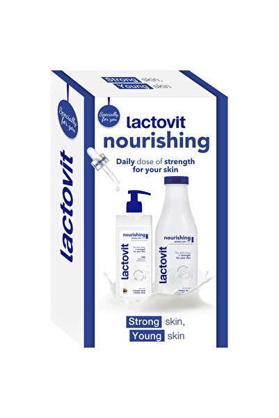 Lactovit Pachet Gel de dus 600 ml si Lapte de corp 400 ml Original
