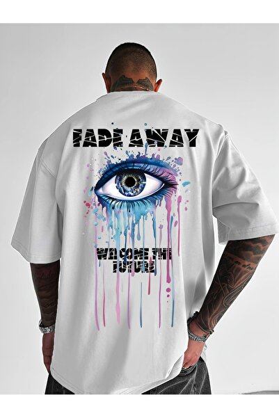 LAND MODA Μπλουζάκι με στάμπα ματιών Gradient - Εντυπωσιακό γραφικό μπλουζάκι...