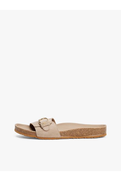 Tommy Hilfiger Soft Suede Adjustable Mule Sandals
