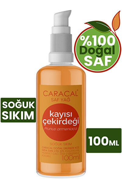 caracal 100ml Saf Soğuk Sıkım Kayısı Çekirdeği Yağı Doğal Ve Katkısız Prunus ...