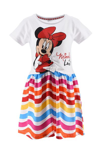 Minnie Mouse Rochie fete Minnie Mouse EV1080 Alb 128 CM