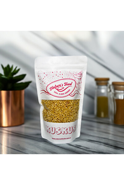 NATURES FOOD Tam Buğdaylı Kuskus. Tam Buğday unu, irmik, yumurta, tuz, su.