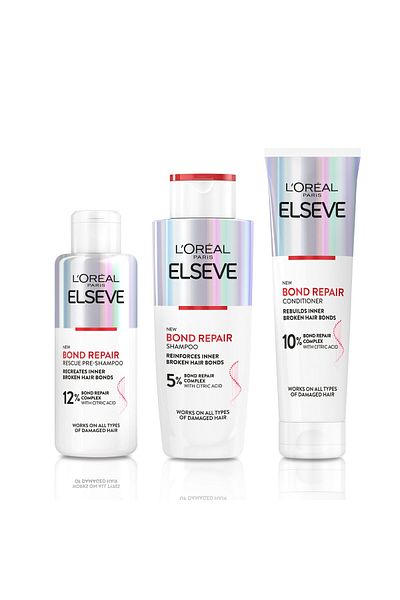 L'Oreal Paris Set pentru parul deteriorat L'Oreal Paris Elseve Bond Repair: 1 x Pre-sampon