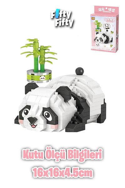 Vagonlife Loz Micro Block Series Panda 340 Pieces Toy Construction Set Fflz-8804