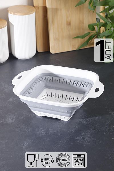 HOMENIVA Foldable Accordion Square Strainer New Generation