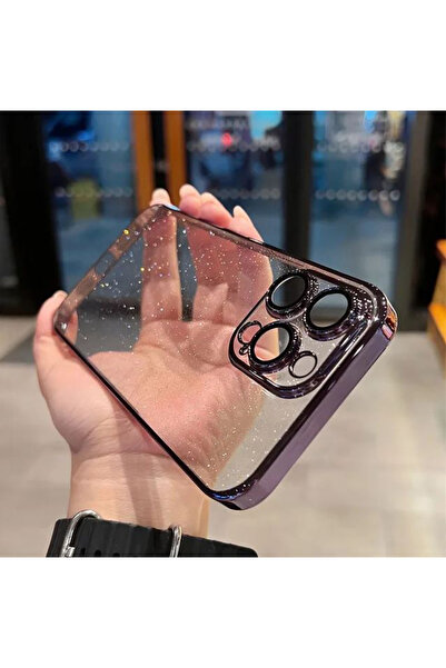 REDz Accessories Carcasă Glow Armor, cu sclipici și margini colorate, compati...