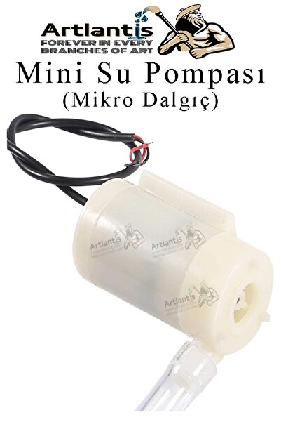 Artlantis Mini Su Pompası 1 Adet Mikro Dalgıç Pompa Solonoid Su Pompası DC 3-...