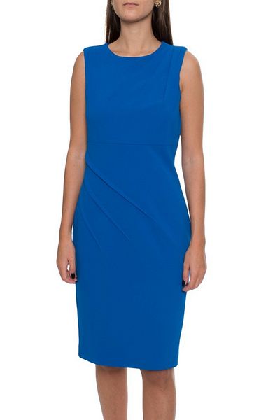 Calvin Klein Rochie de dama creion fara maneci, CK CDIC1584 Albastru M INTL