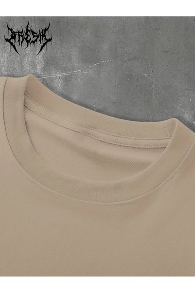AN Trend Moda Men's Casual Letter Printed T-Shirt, Polyester, Stretchy Fabric, Round Neck, Summer Style, Adult