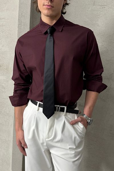 HYMAN Men's Oversize Cotton Poplin Shirt