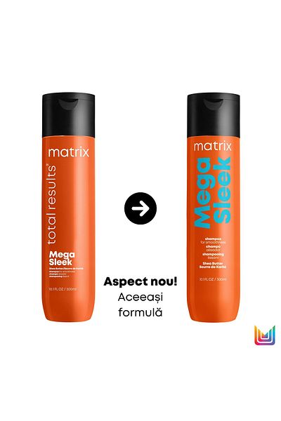 Matrix Sampon Matrix Total Results Mega Sleek pentru par indisciplinat