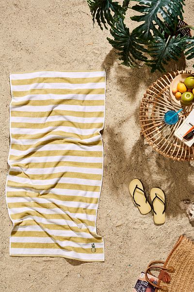 Özdilek Özdilek Tarzy Line Embroidered Beach Towel 70X150 cm