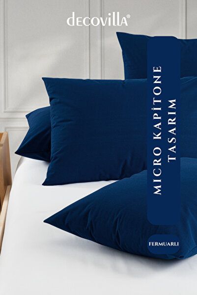 Decovilla Протектор за възглавница с микро цип, водоустойчив, комплект от 4 части, протектор за възглавници 50x70