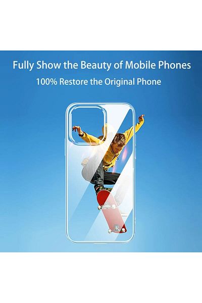 REDz Accessories Carcasă completă 360 de grade, transparentă, pentru iPhone 13 Mini, față + spate, silicon și policarbonat