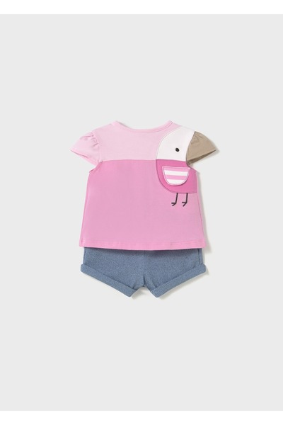 MAYORAL Baby Girl 4-Piece T-Shirt Shorts Set Pink 1670