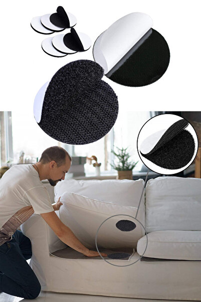 Soillium Halı Kilim Koltuk Örtüsü Kaydırmaz Sabitleyici Cırt Bant Yıkanabilir...