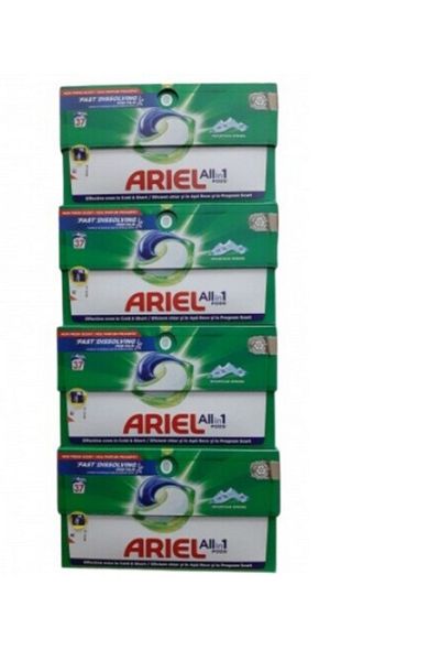 Ariel Package All In One Pods Mountain Spring Laundry Detergent 148 Capsules