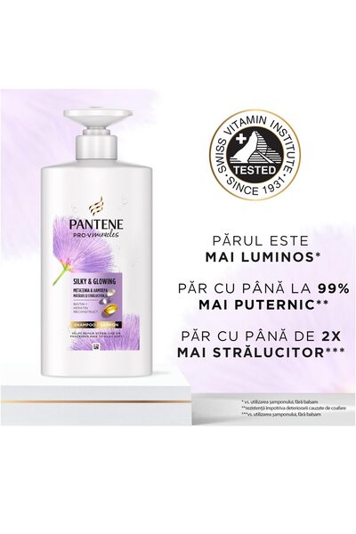 Pantene Sampon Pantene Pro-V Miracles Silky & Glowing pentru par uscat