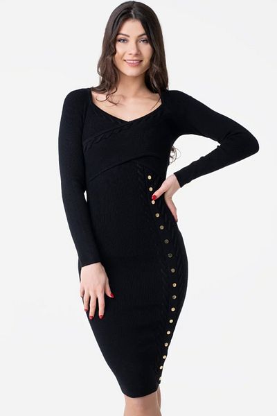 Guess Rochie Guess din tricot W1RK04 Negru L INTL