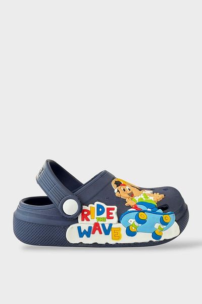 Liger Children's Daily Orthopedic Non-Slip Sole Figured Sandals Slippers Dark Blue