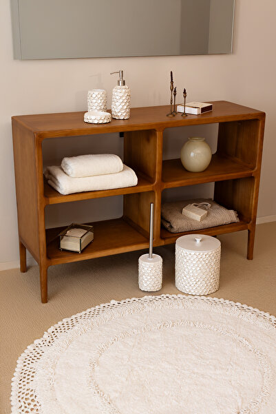 İrya Moon 100% Cotton Χαλάκι Μπάνιου Ecru 120x120