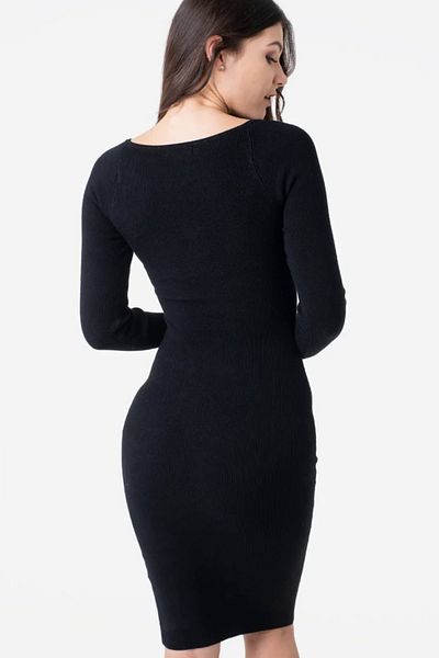 Guess Rochie Guess din tricot W1RK04 Negru L INTL