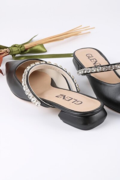 Glenz Γυναικεία σανδάλια από πέτρα με μυτερή μύτη Ts1140