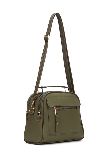 Adelina Bags Women's Three Compartment Cross Strap Hand and Shoulder Bag