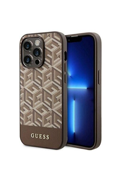 REDz Accessories Θήκη Guess συμβατή με iPhone 14 Pro, Magsafe, G-Cube, καφέ