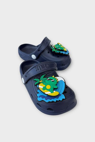 Liger Children's Daily Orthopedic Non-Slip Sole Figured Sandals Slippers Dark Blue