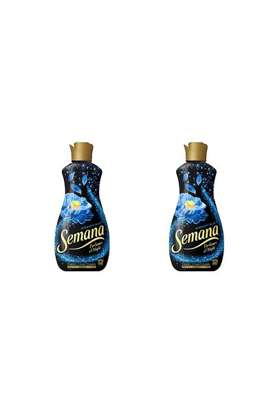 Semana Set of 2 Super Concentrated Fabric Softener Parfums Of Night Midnight Blue, 66 Washes, 1.65 L