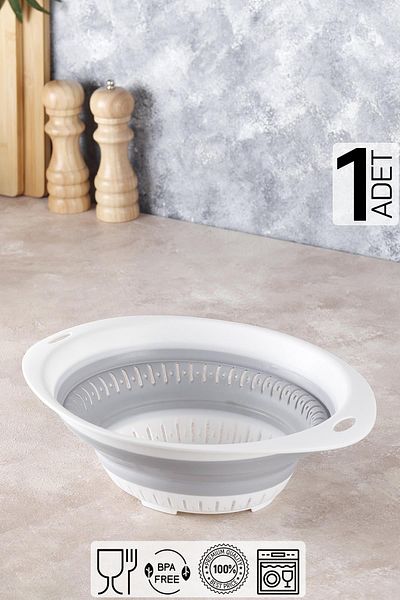 HOMENIVA Folding Round Accordion Strainer Rice Pasta Strainer