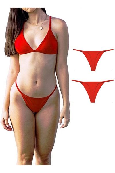 yokyokcollection String Thong Women's Panties with Elastic String 2 Pieces